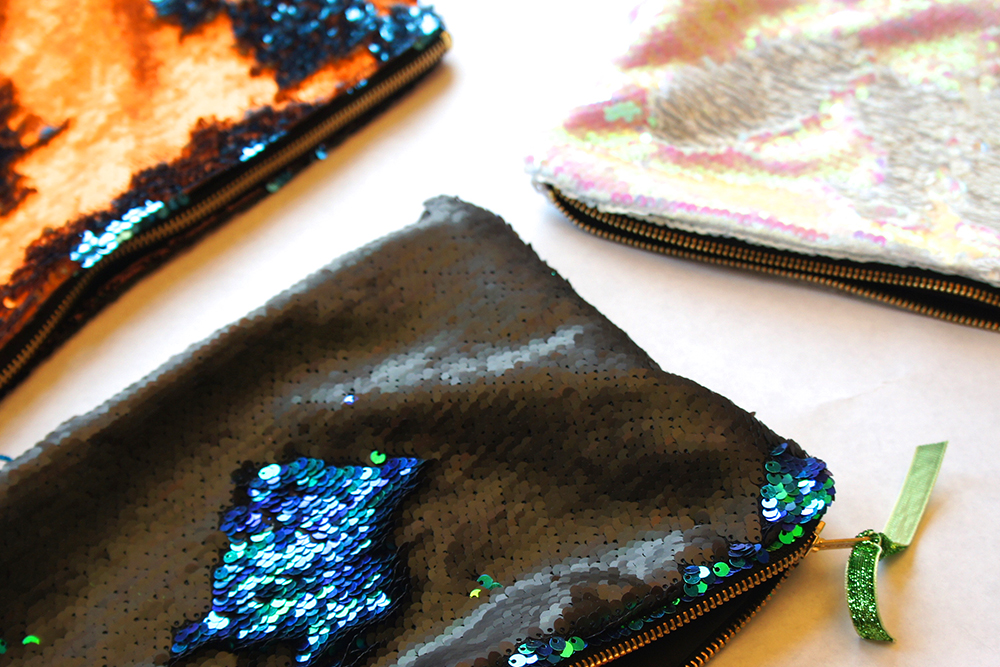 Handmade sequin bag